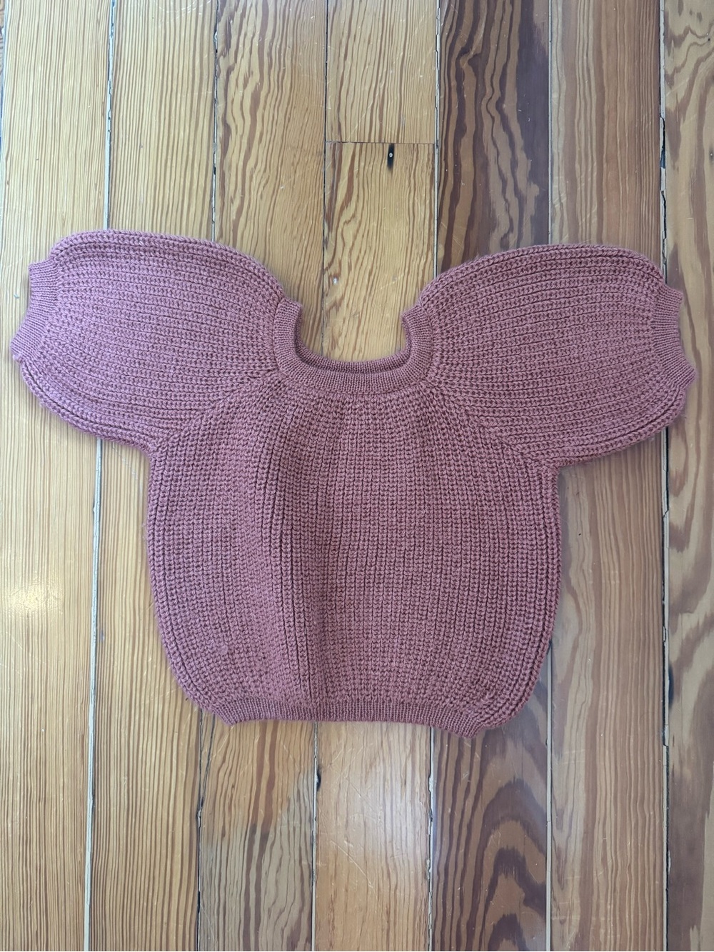 Oeuf Puff Sleeve Alpaca Sweater